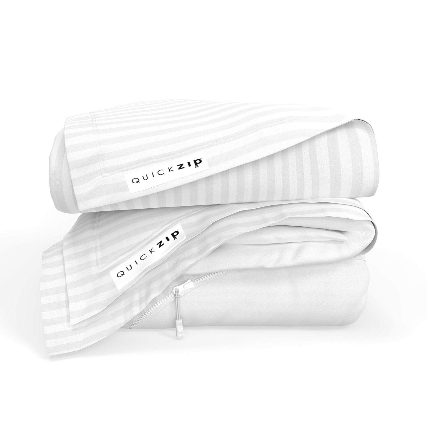 QuickZip Fitted Plus Spare Bundle - Base, Fitted Sheet Plus Spare Fitted Sheet - ComfortCore - Quahog Bay Bedding