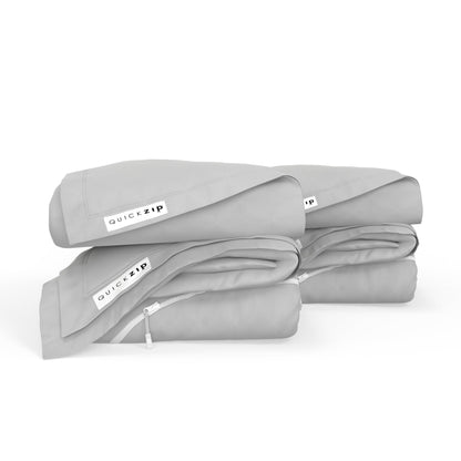 QuickZip Fitted Plus Spare Bundle - Percale - Quahog Bay Bedding