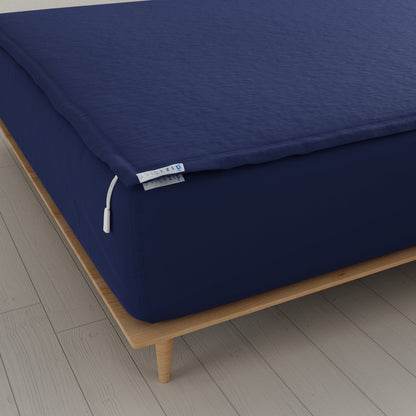 QuickZip Fitted Sheet (Base + Zip Sheet) - Percale - Quahog Bay Bedding