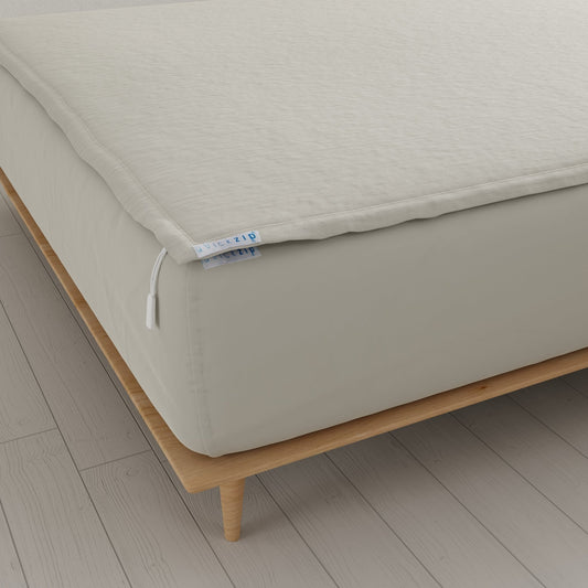 QuickZip Fitted Sheet (Base + Zip Sheet) - Sateen - Quahog Bay Bedding