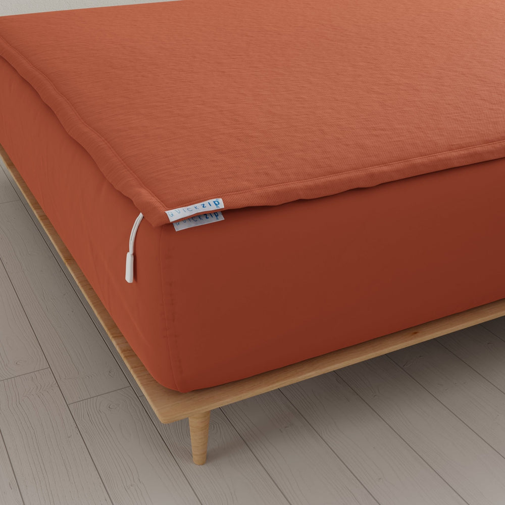 QuickZip Fitted Sheet (Base + Zip Sheet) - Sateen - Quahog Bay Bedding