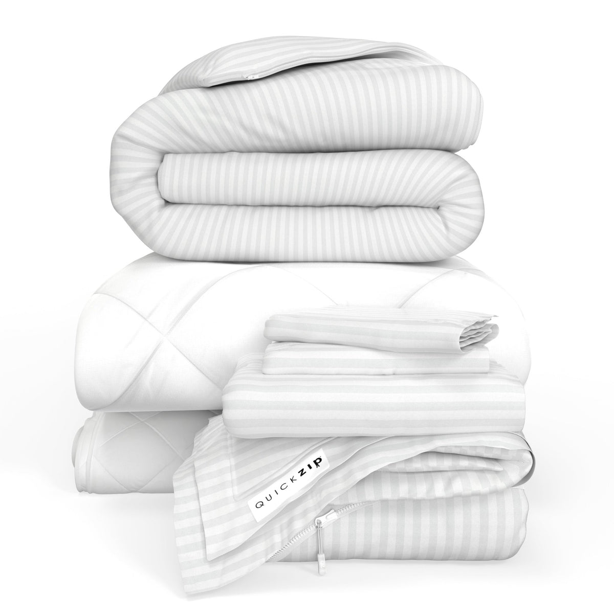 QuickZip Fresh Bed Bundle - ComfortCore - Quahog Bay Bedding