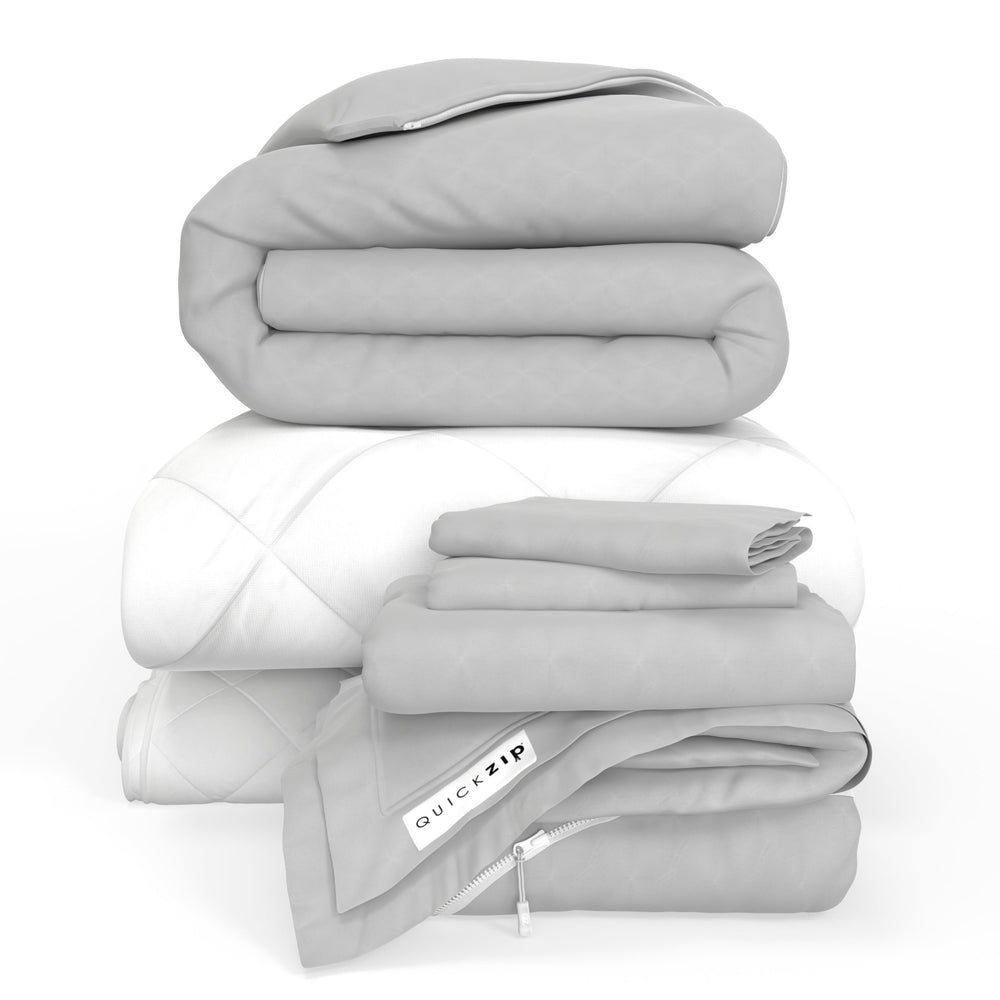QuickZip Fresh Bed Bundle - Percale - Quahog Bay Bedding