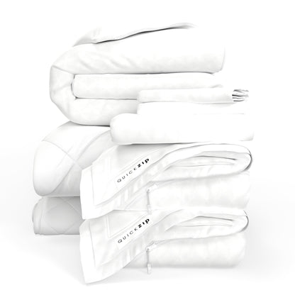 QuickZip Fresh Bed Bundle - Percale - Quahog Bay Bedding