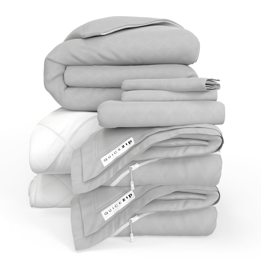 QuickZip Fresh Bed Bundle - Percale - Quahog Bay Bedding