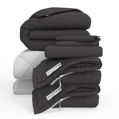 QuickZip Fresh Bed Bundle - Percale - Quahog Bay Bedding