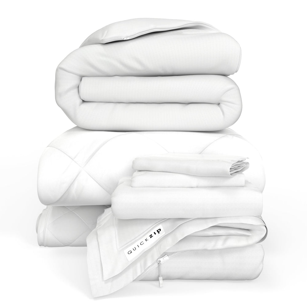 QuickZip Fresh Bed Bundle - Percale - Quahog Bay Bedding