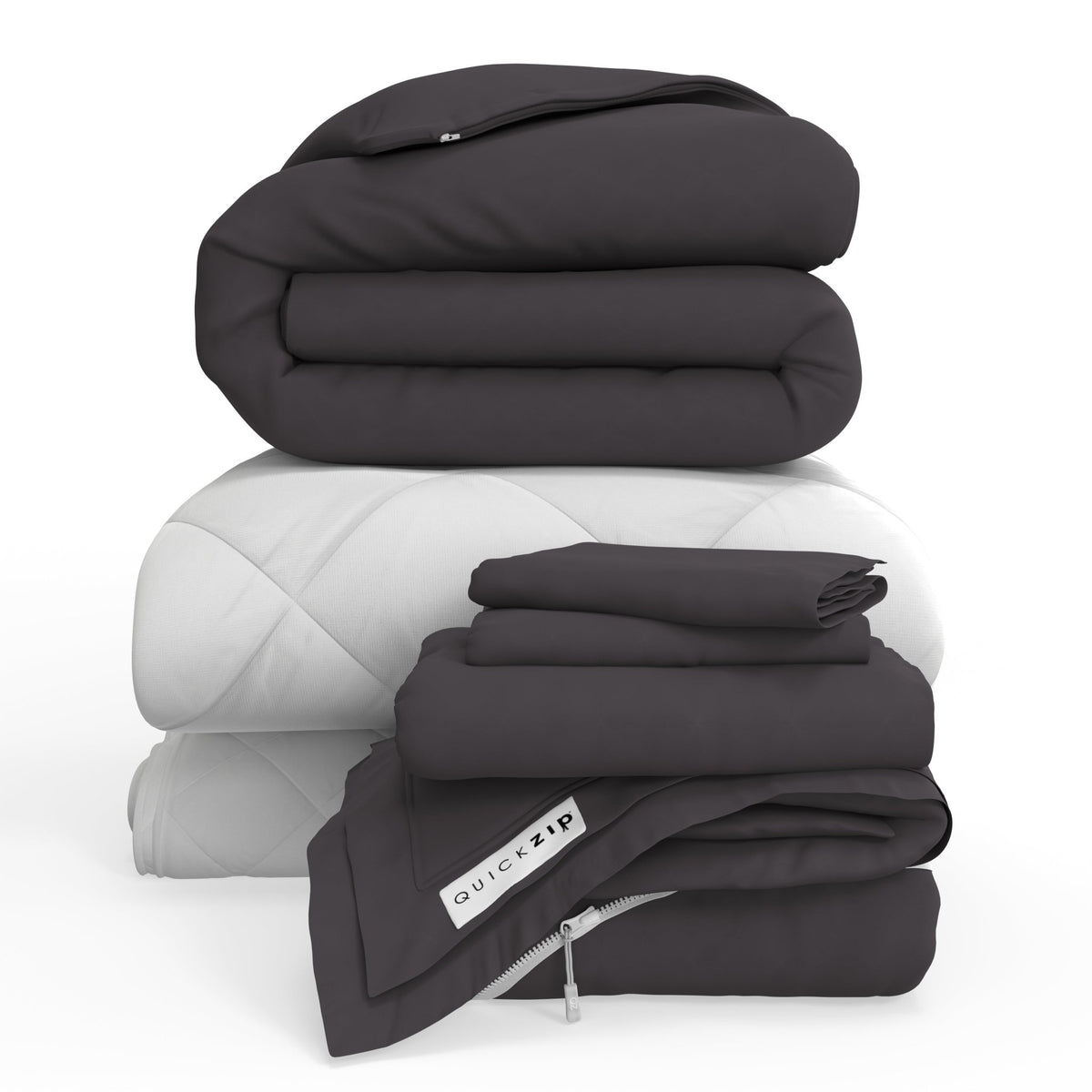 QuickZip Fresh Bed Bundle - Percale - Quahog Bay Bedding