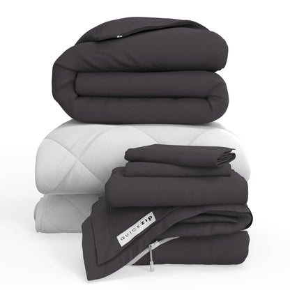QuickZip Fresh Bed Bundle - Percale - Quahog Bay Bedding