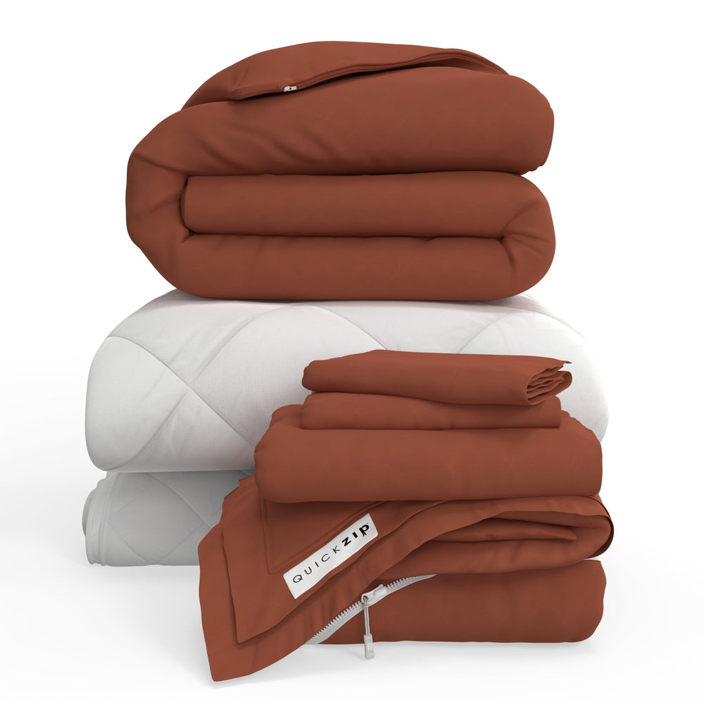QuickZip Fresh Bed Bundle - Sateen - Quahog Bay Bedding