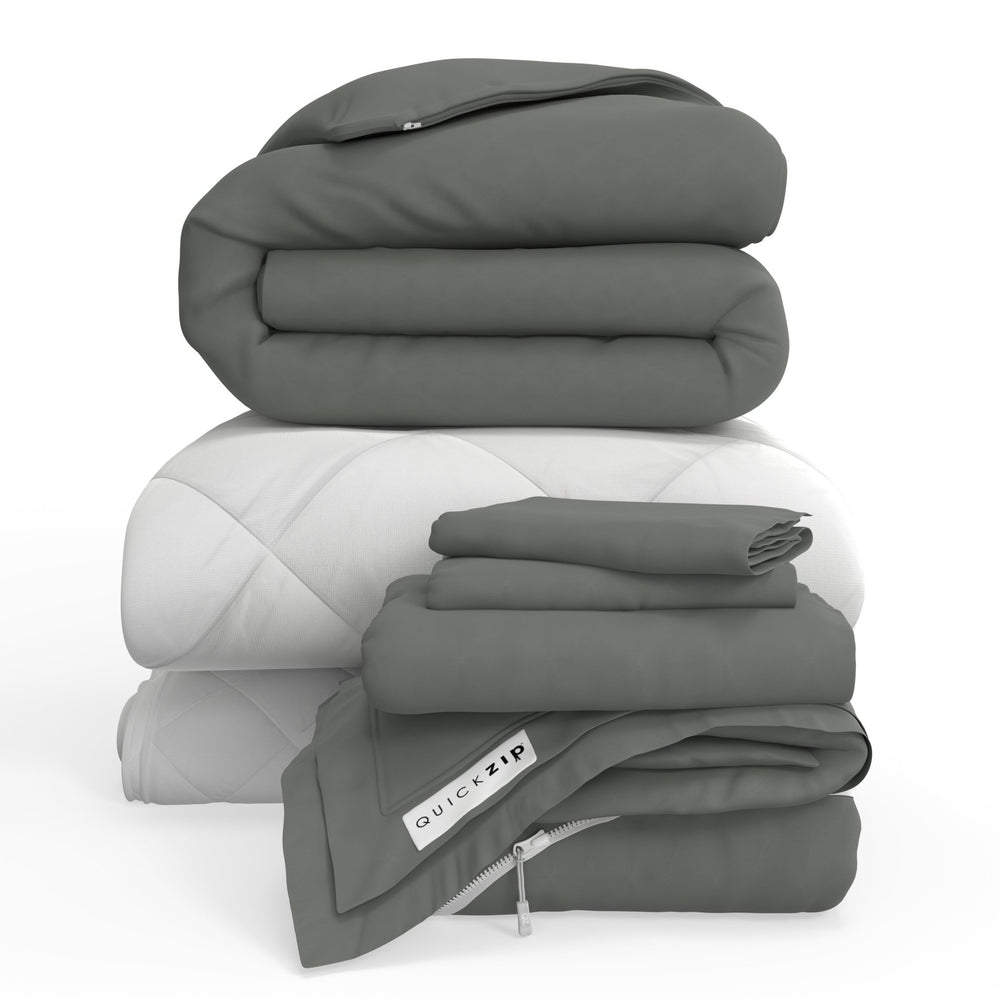 QuickZip Fresh Bed Bundle - Sateen - Quahog Bay Bedding