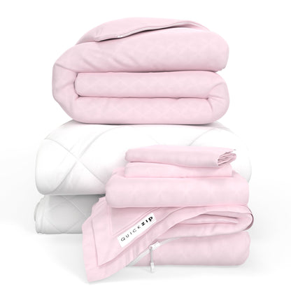 QuickZip Fresh Bed Bundle - Sateen - Quahog Bay Bedding