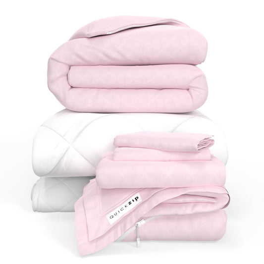 QuickZip Fresh Bed Bundle - Sateen - Quahog Bay Bedding