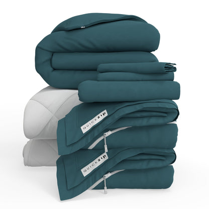 QuickZip Fresh Bed Bundle - Sateen - Quahog Bay Bedding