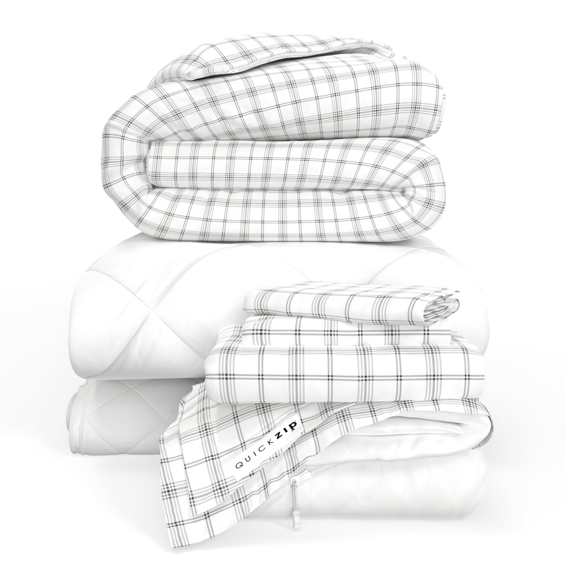 QuickZip Fresh Bed Bundle - Twilluxe Flannel - Quahog Bay Bedding