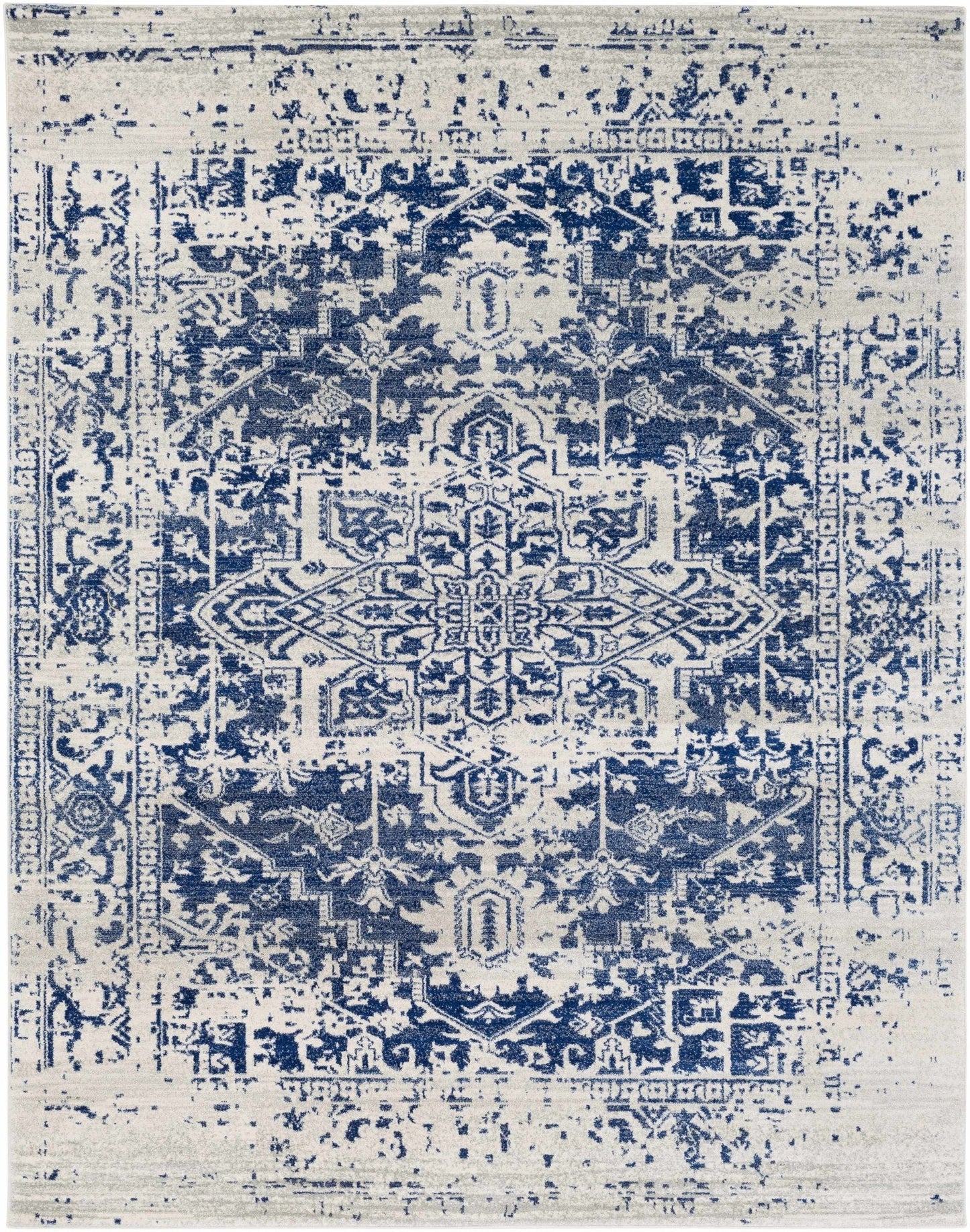 Rachel Navy Area Rug - Quahog Bay Bedding