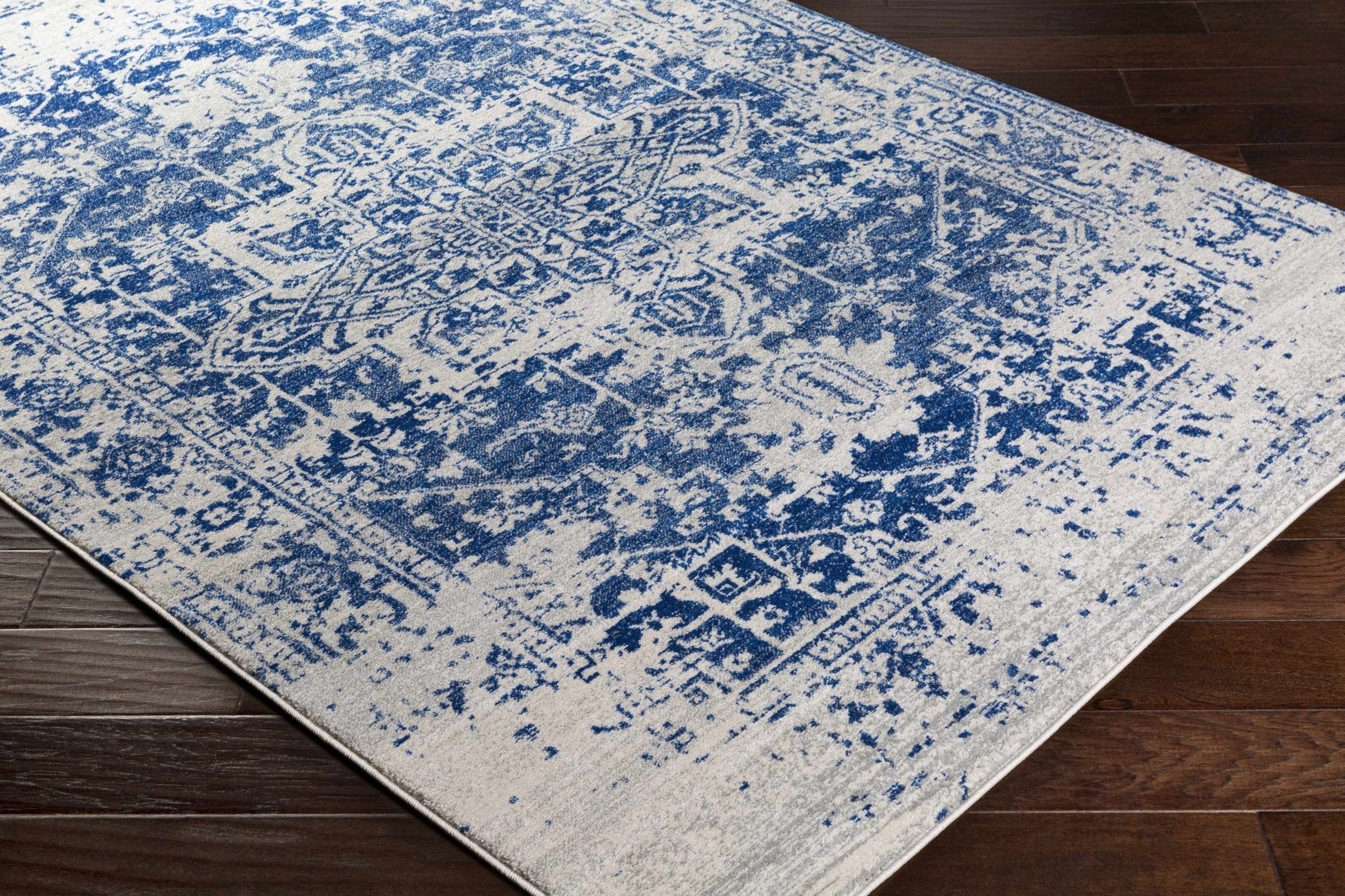 Rachel Navy Area Rug - Quahog Bay Bedding