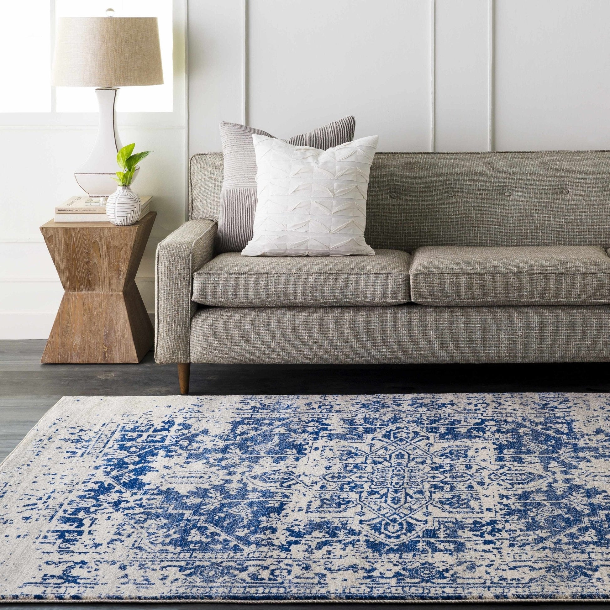 Rachel Navy Area Rug - Quahog Bay Bedding