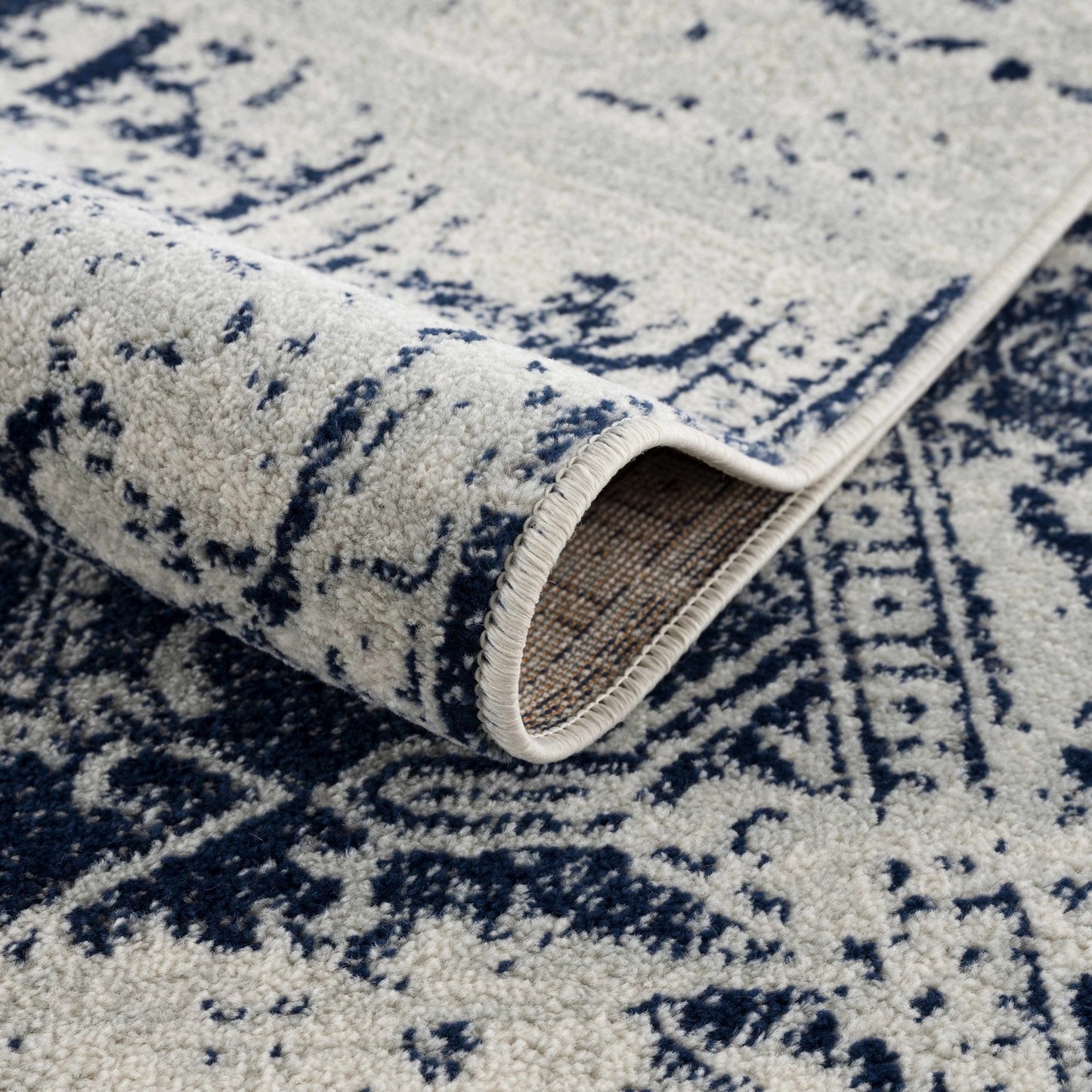 Rachel Navy Area Rug - Quahog Bay Bedding