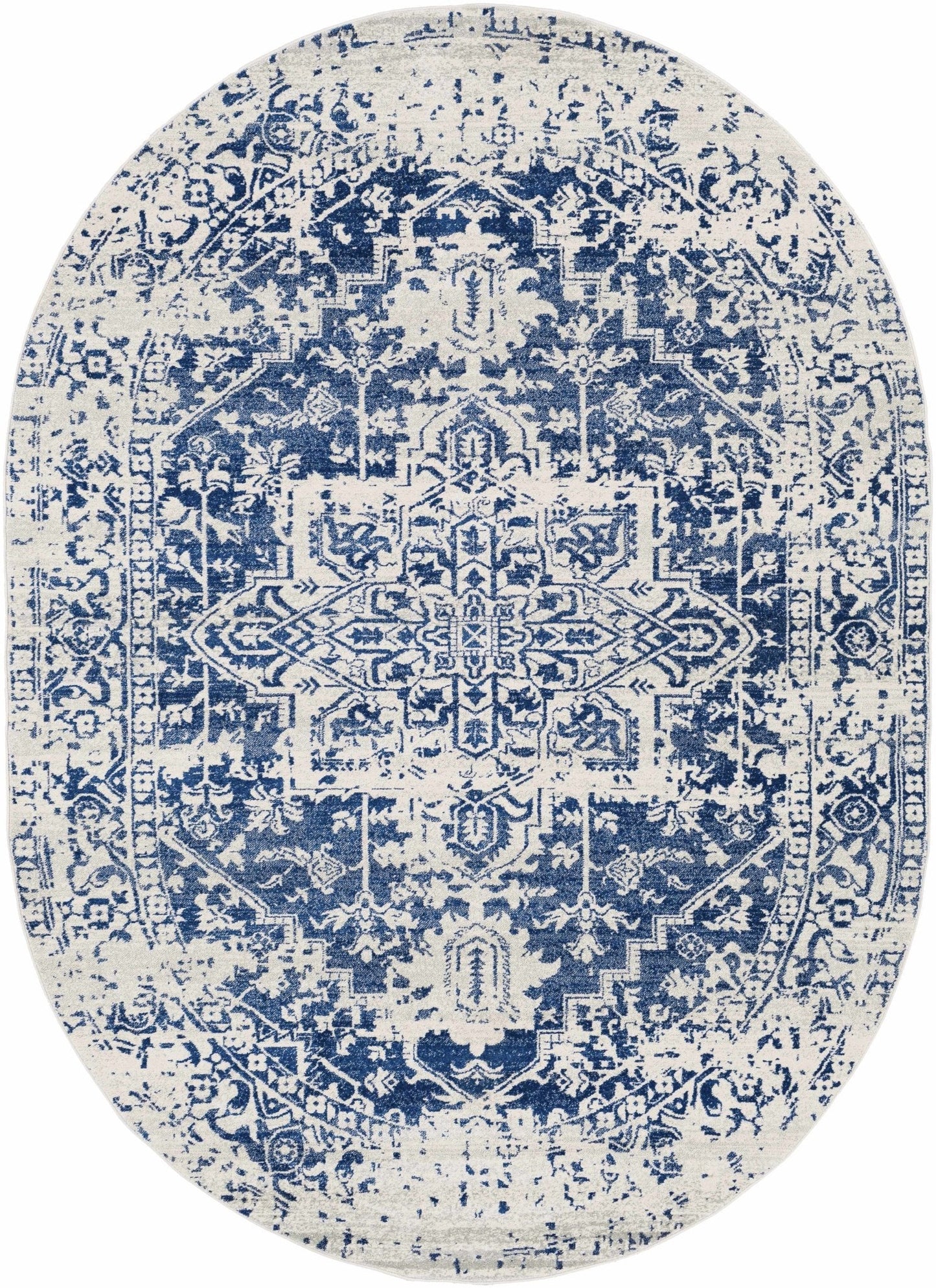 Rachel Navy Area Rug - Quahog Bay Bedding
