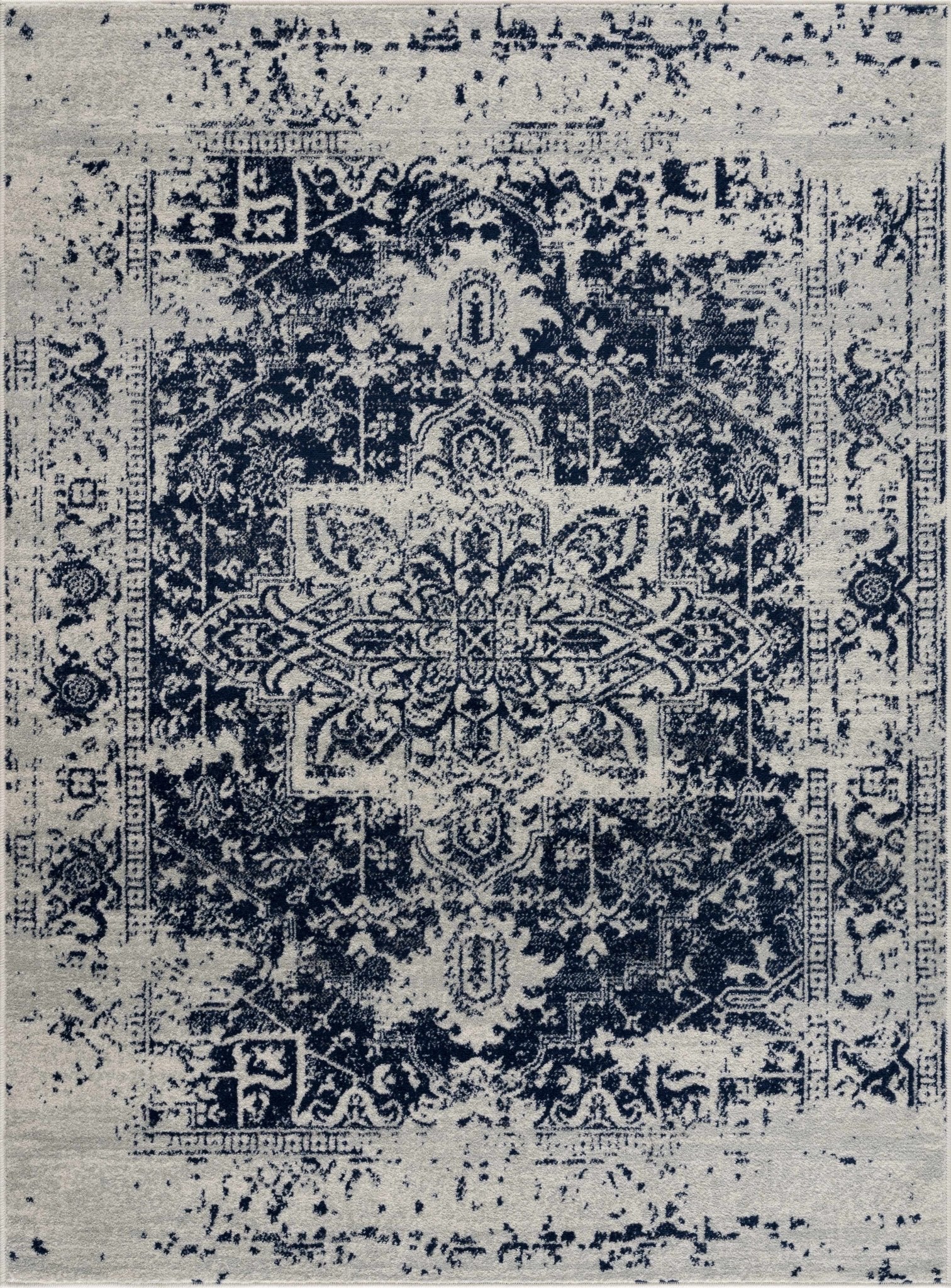 Rachel Navy Area Rug - Quahog Bay Bedding