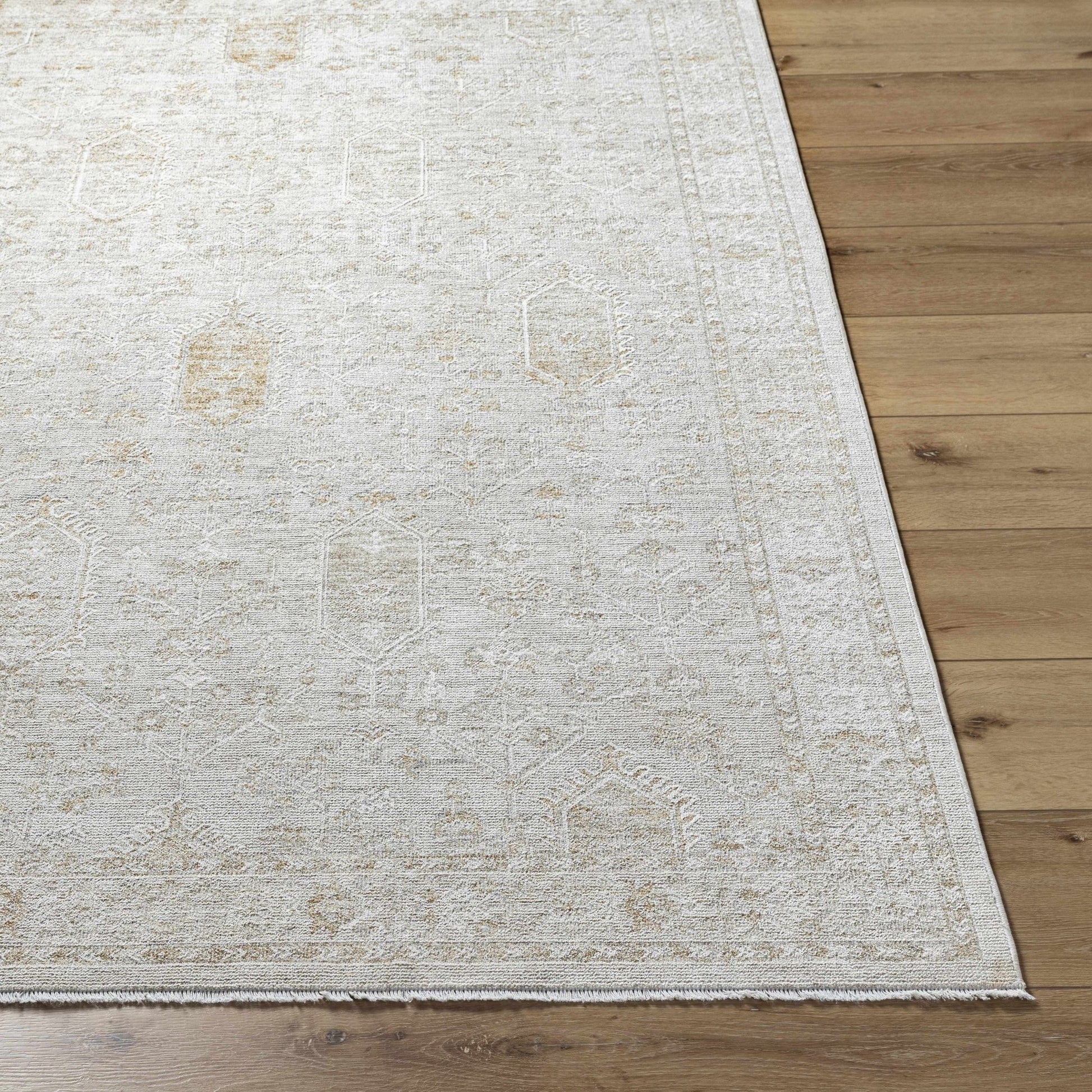 Rafee Ivory Luxe Area Rug - Quahog Bay Bedding