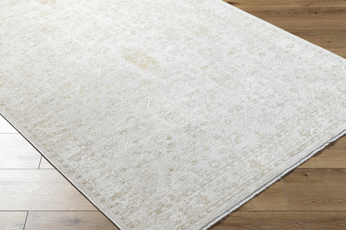 Rafee Ivory Luxe Area Rug - Quahog Bay Bedding