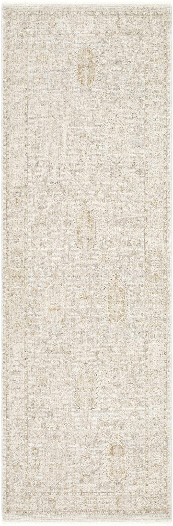 Rafee Ivory Luxe Area Rug - Quahog Bay Bedding