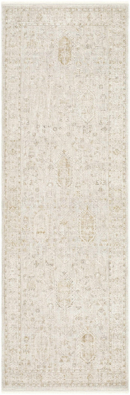 Rafee Ivory Luxe Area Rug - Quahog Bay Bedding