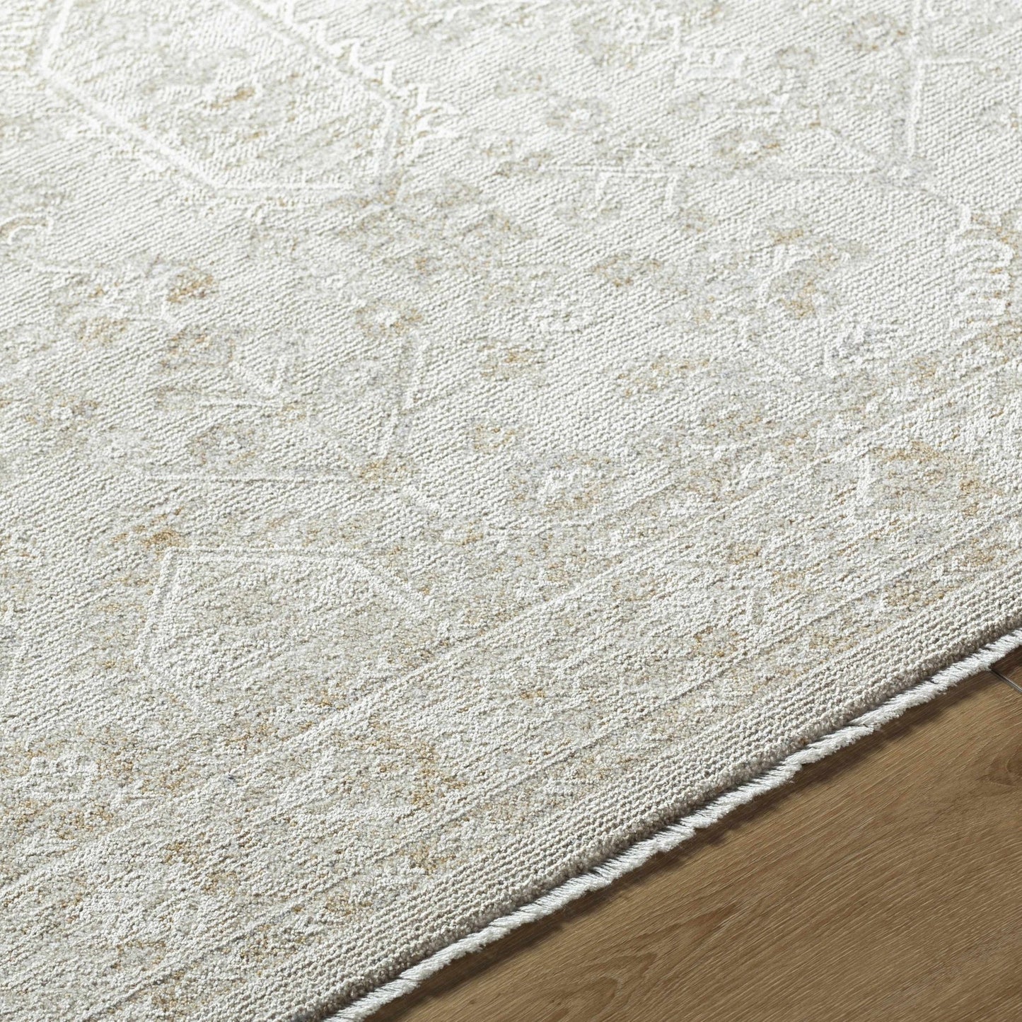 Rafee Ivory Luxe Area Rug - Quahog Bay Bedding
