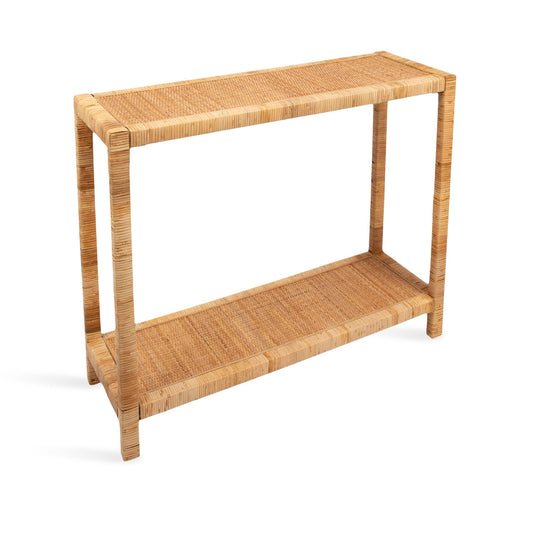 Rafina Natural Rattan Console Table - Quahog Bay Bedding