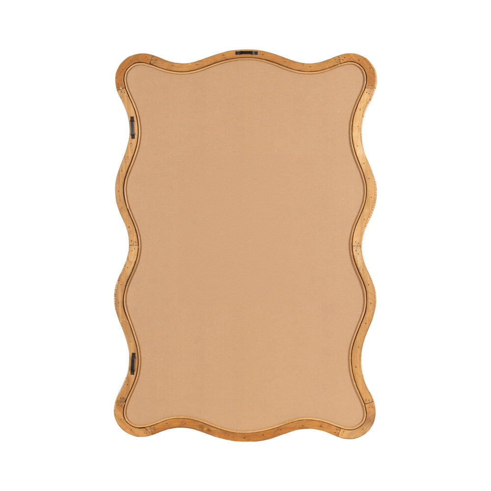 Rahfy Rattan Rectangle Scallop Mirror - Quahog Bay Bedding