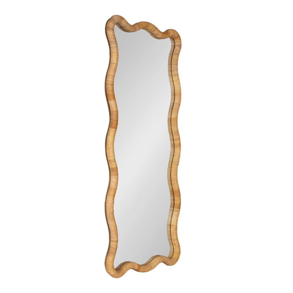 Rahfy Rattan Rectangle Scallop Mirror - Quahog Bay Bedding