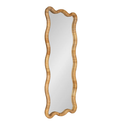 Rahfy Rattan Rectangle Scallop Mirror - Quahog Bay Bedding