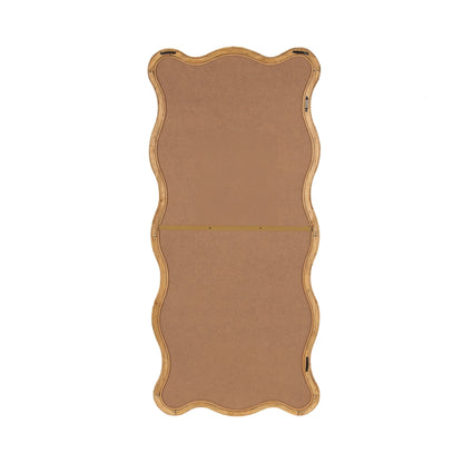 Rahfy Rattan Rectangle Scallop Mirror - Quahog Bay Bedding