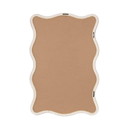 Rahfy Rattan Rectangle Scallop Mirror - Quahog Bay Bedding