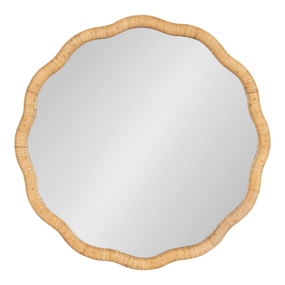 Rahfy Scallop Framed Wall Mirror - Quahog Bay Bedding