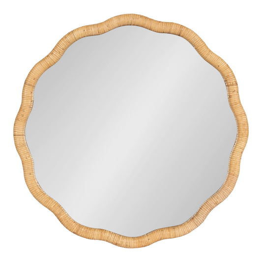 Rahfy Scallop Framed Wall Mirror - Quahog Bay Bedding