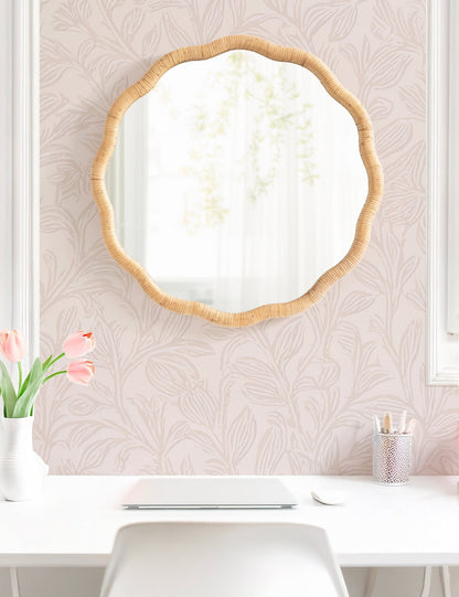 Rahfy Scallop Framed Wall Mirror - Quahog Bay Bedding