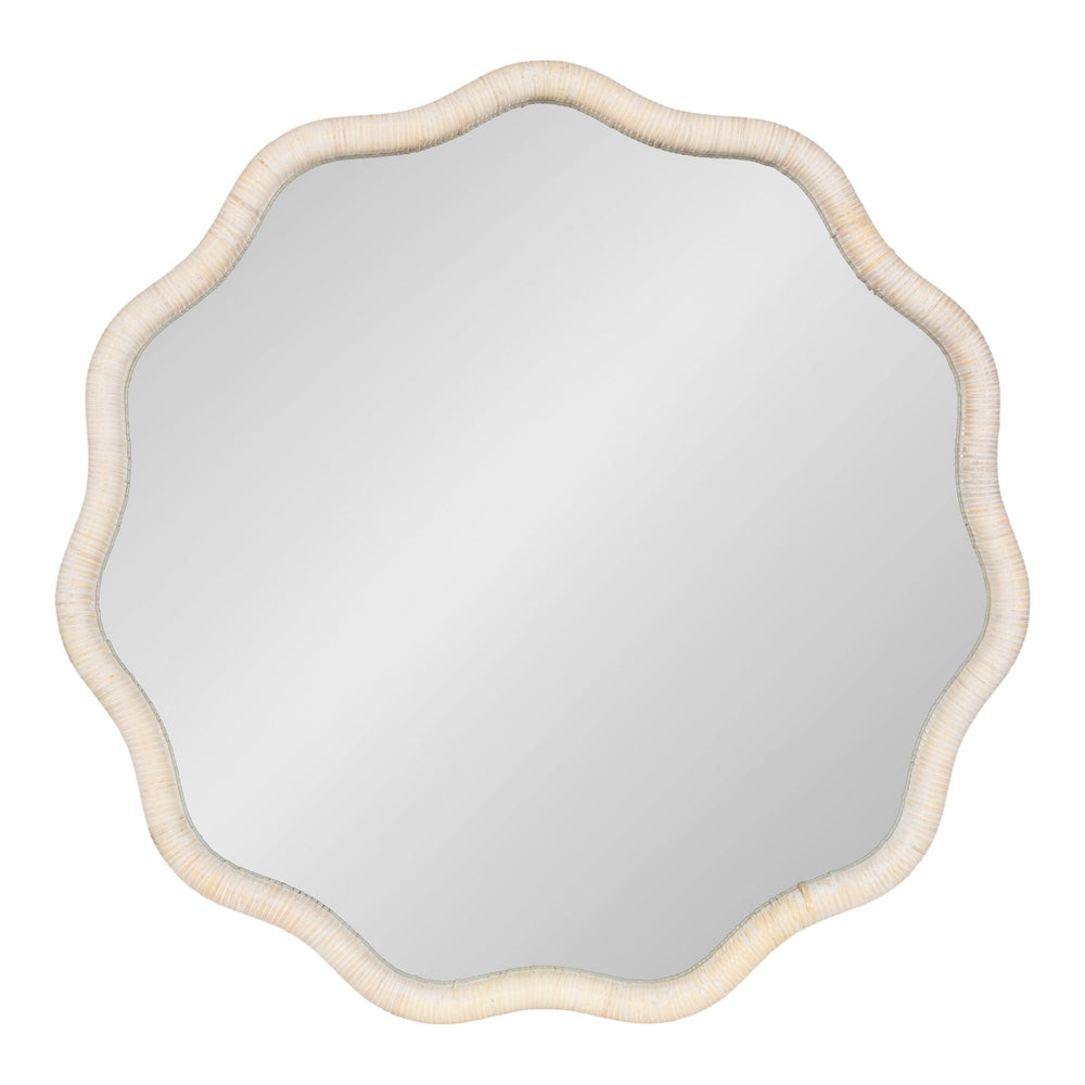Rahfy Scallop Framed Wall Mirror - Quahog Bay Bedding