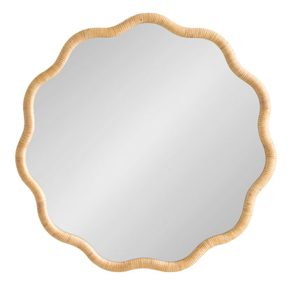 Rahfy Scallop Framed Wall Mirror - Quahog Bay Bedding
