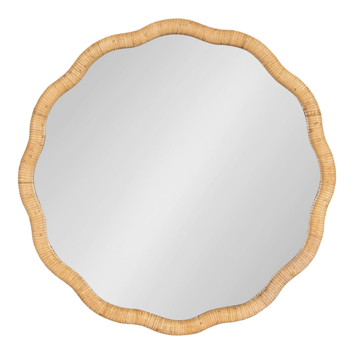 Rahfy Scallop Framed Wall Mirror - Quahog Bay Bedding
