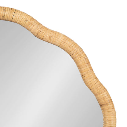 Rahfy Scallop Framed Wall Mirror - Quahog Bay Bedding