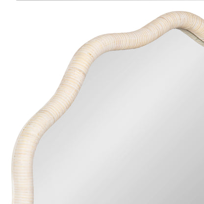 Rahfy Scallop Framed Wall Mirror - Quahog Bay Bedding