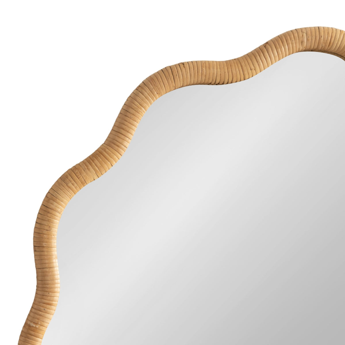 Rahfy Scallop Framed Wall Mirror - Quahog Bay Bedding