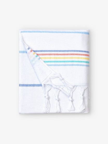 Rainbow Miami Turkish Towel - Quahog Bay Bedding