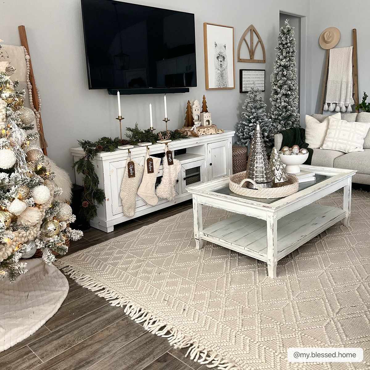 Ramsbury Beige Trellis Wool Rug - Quahog Bay Bedding