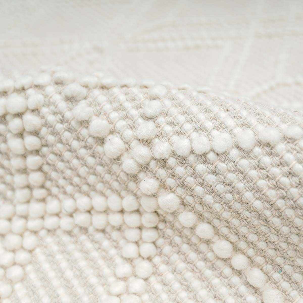 Ramsbury Beige Trellis Wool Rug - Quahog Bay Bedding