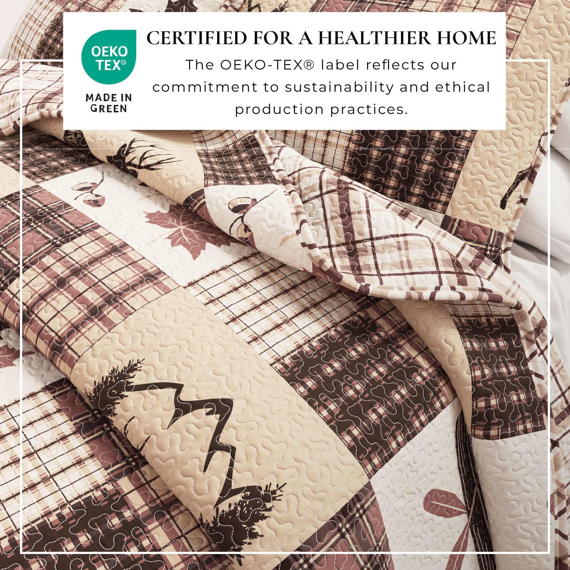 Redwood Lodge 3 Piece Quilt Set - Fall Quilts - Quahog Bay Bedding