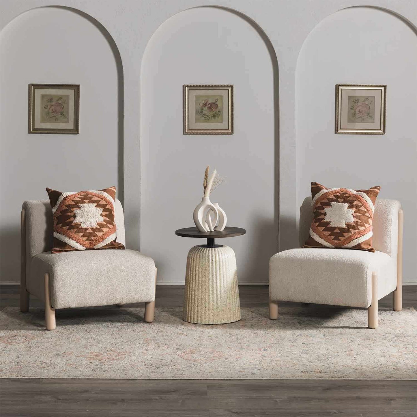 Reeves Orange Diamond Textured Throw Pillow - Quahog Bay Bedding